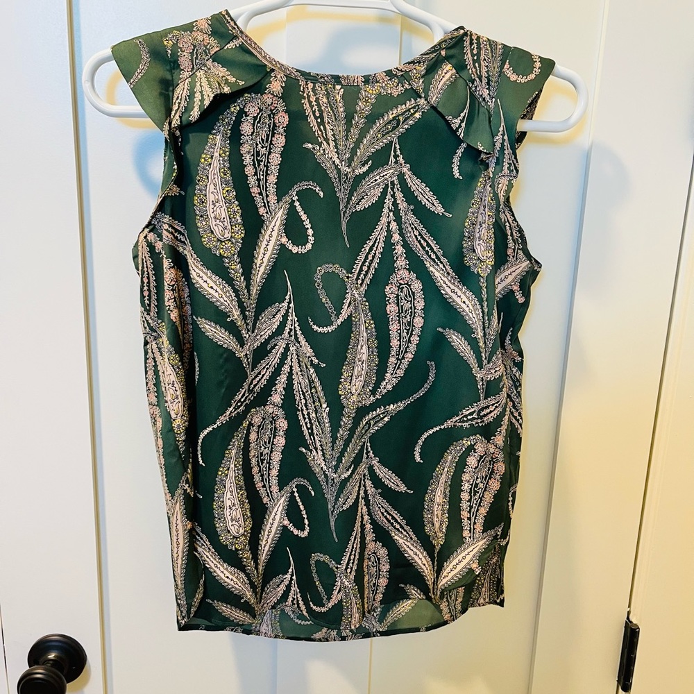 “Loft” paisley tank blouse